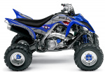 War Machine Hintergrund = Blau, Designfarbe = Grau für Yamaha Raptor YFM 700R up 2013+